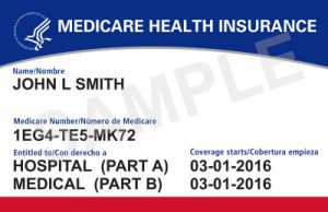 Sample image of a Medicare Health Insurance card