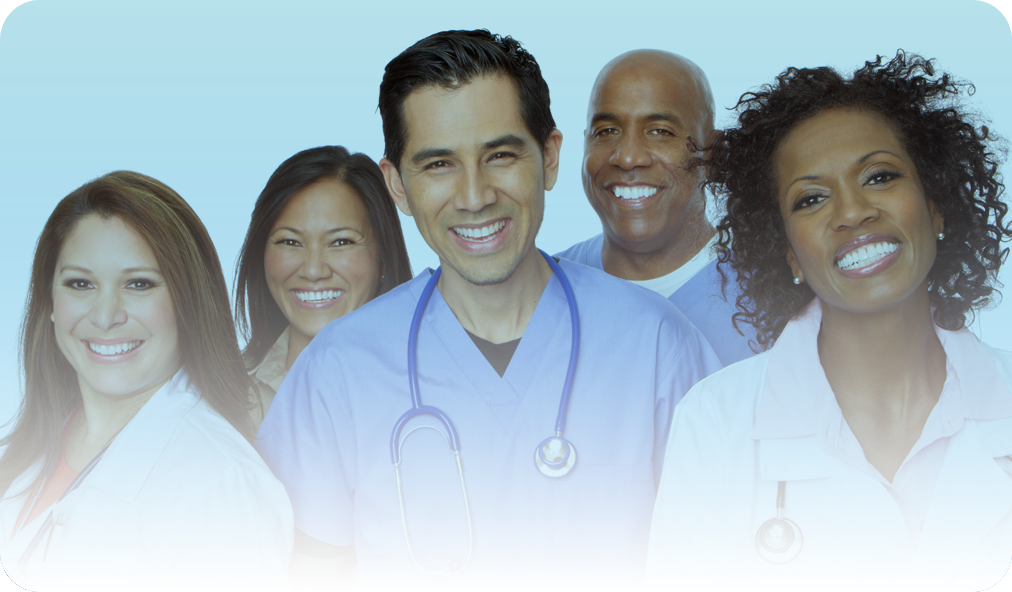 Group of healthcare providers smiling